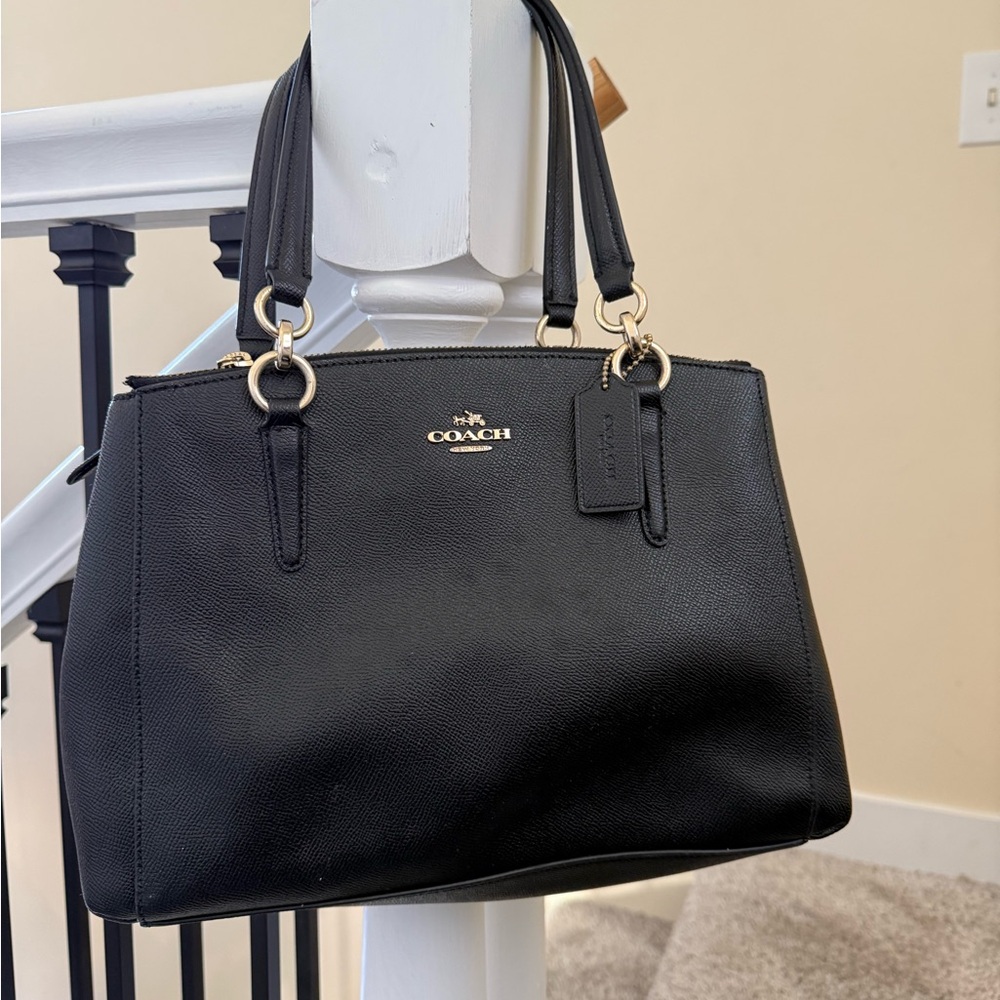 Coach Black Leather Satchel